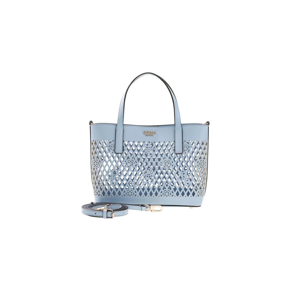 Guess The Tote Polyethylene & Polyurethane Mini Handbag - Blue Signature