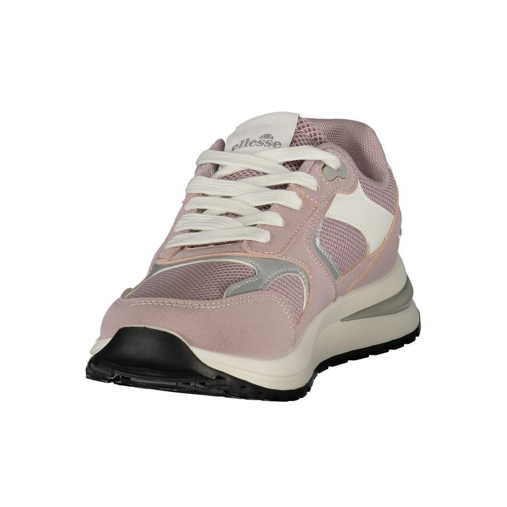 Ellesse Crisp Women's Athletic Polyester & Polyurethane Sneakers - Pink White Print
