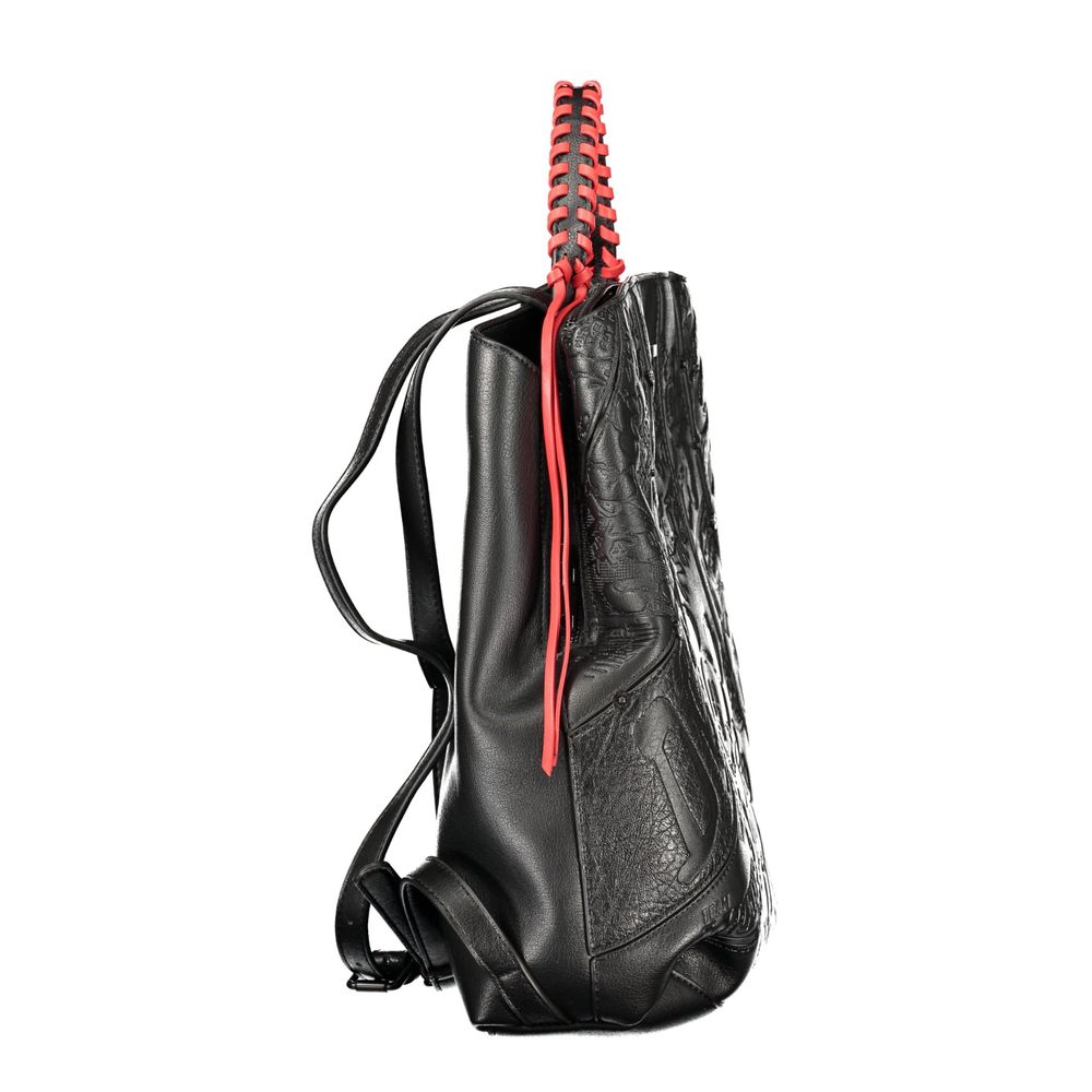 Desigual Polyethylene Backpack - Black Print