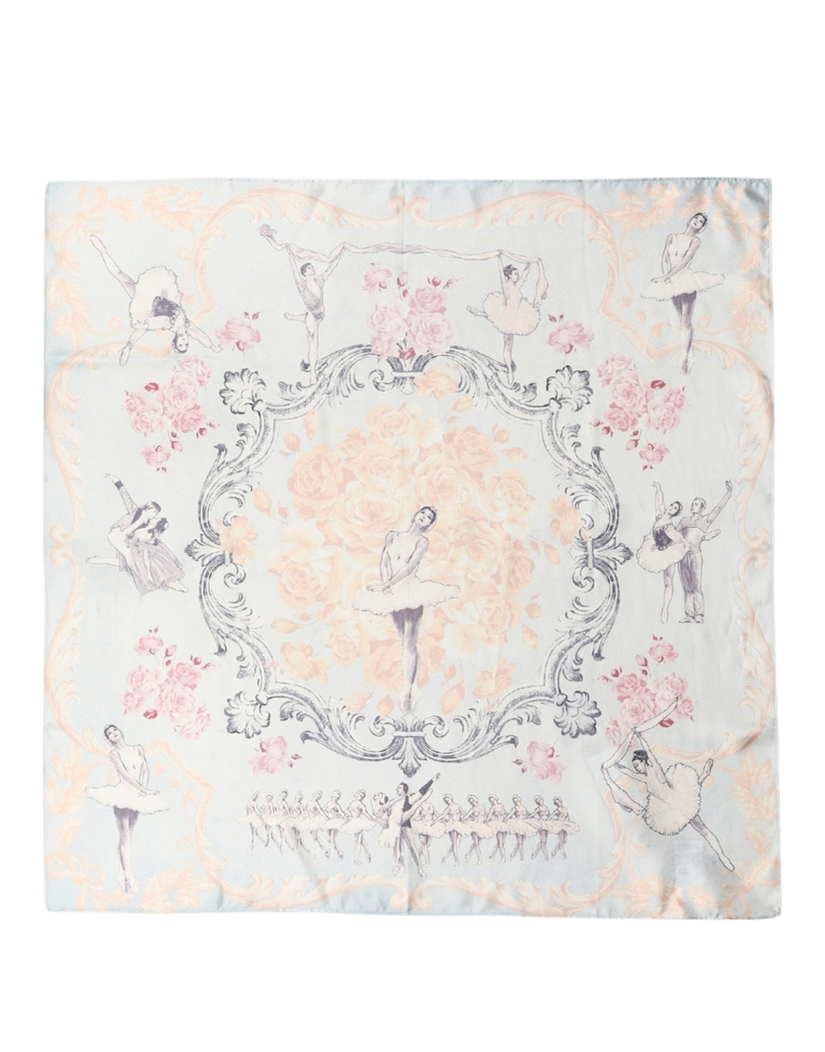 Dolce & Gabbana Men Multicolor Ballerina Floral Foulard Scarf