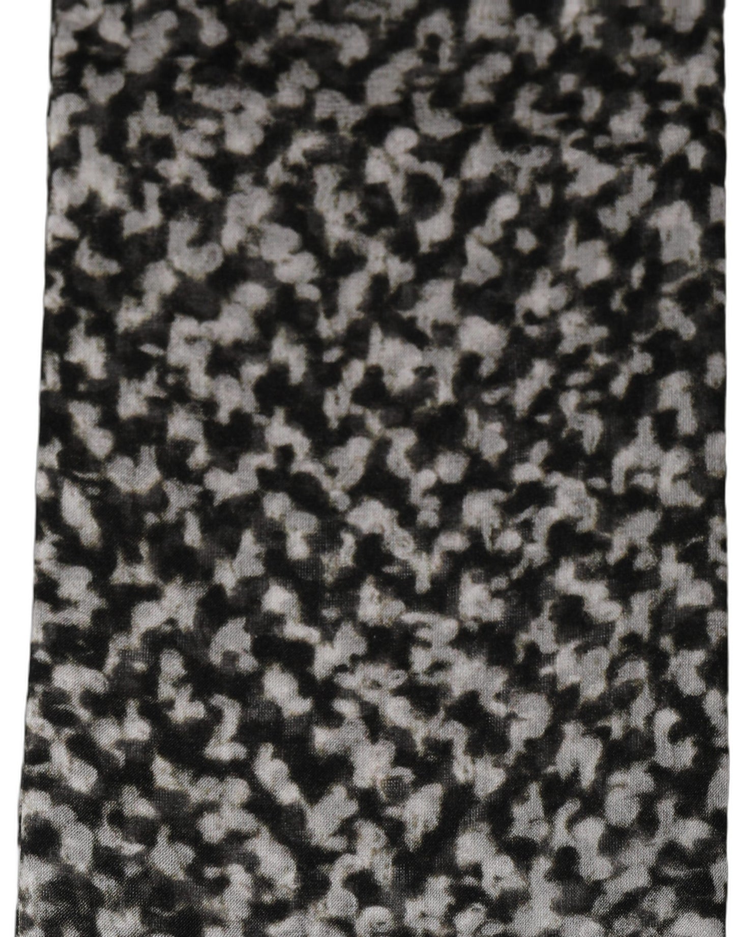 Dolce & Gabbana Black White Herringbone Tweed Shawl Scarf