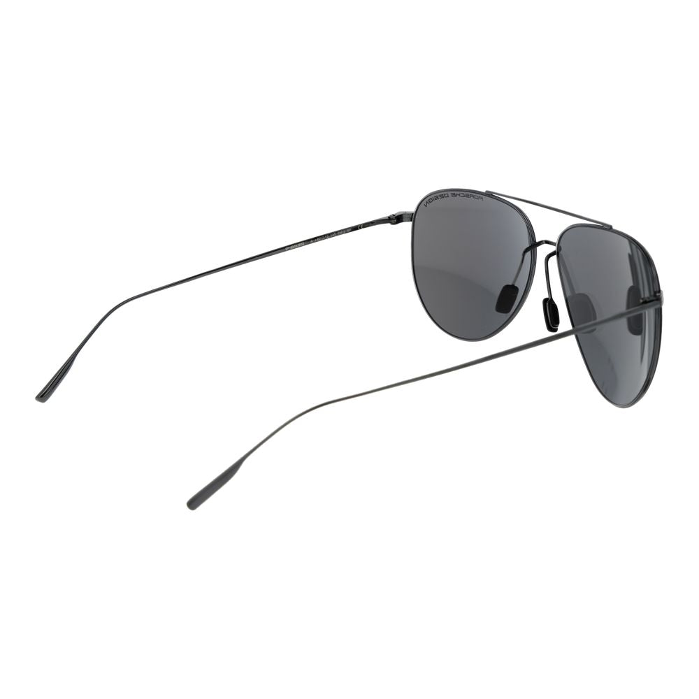Porsche Design Mirrored Dark Tint Titanium Sunglasses - Black