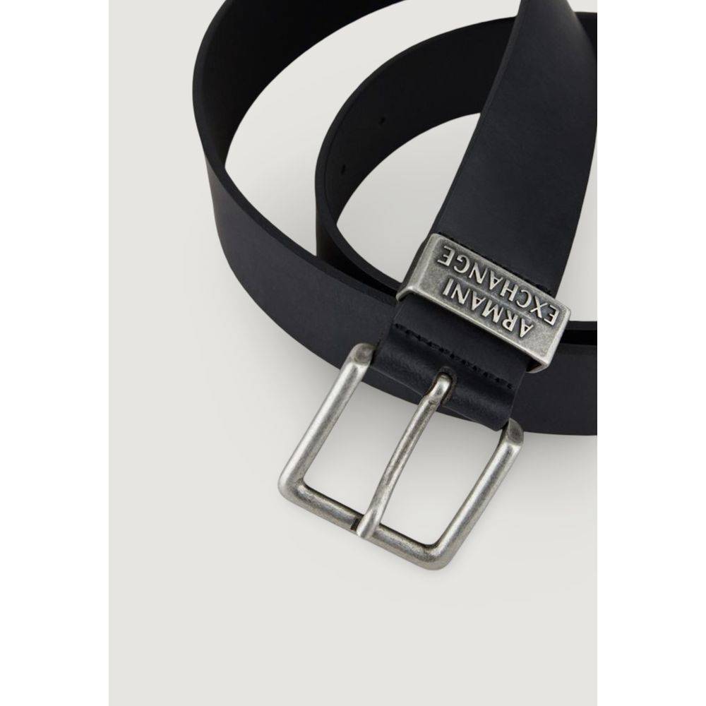 Armani Exchange Leather Belt - Black