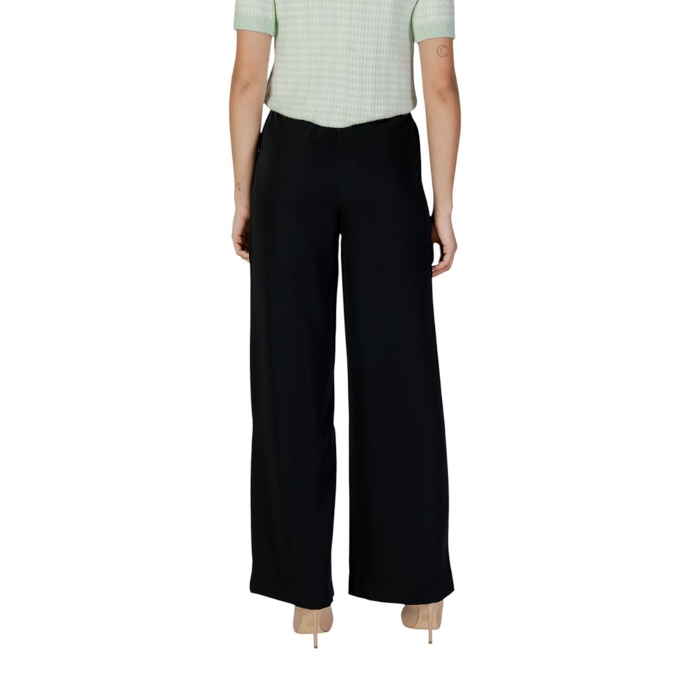 Morgan De Toi Women's Wide High Rise Polyester Palazzo Pants - Black