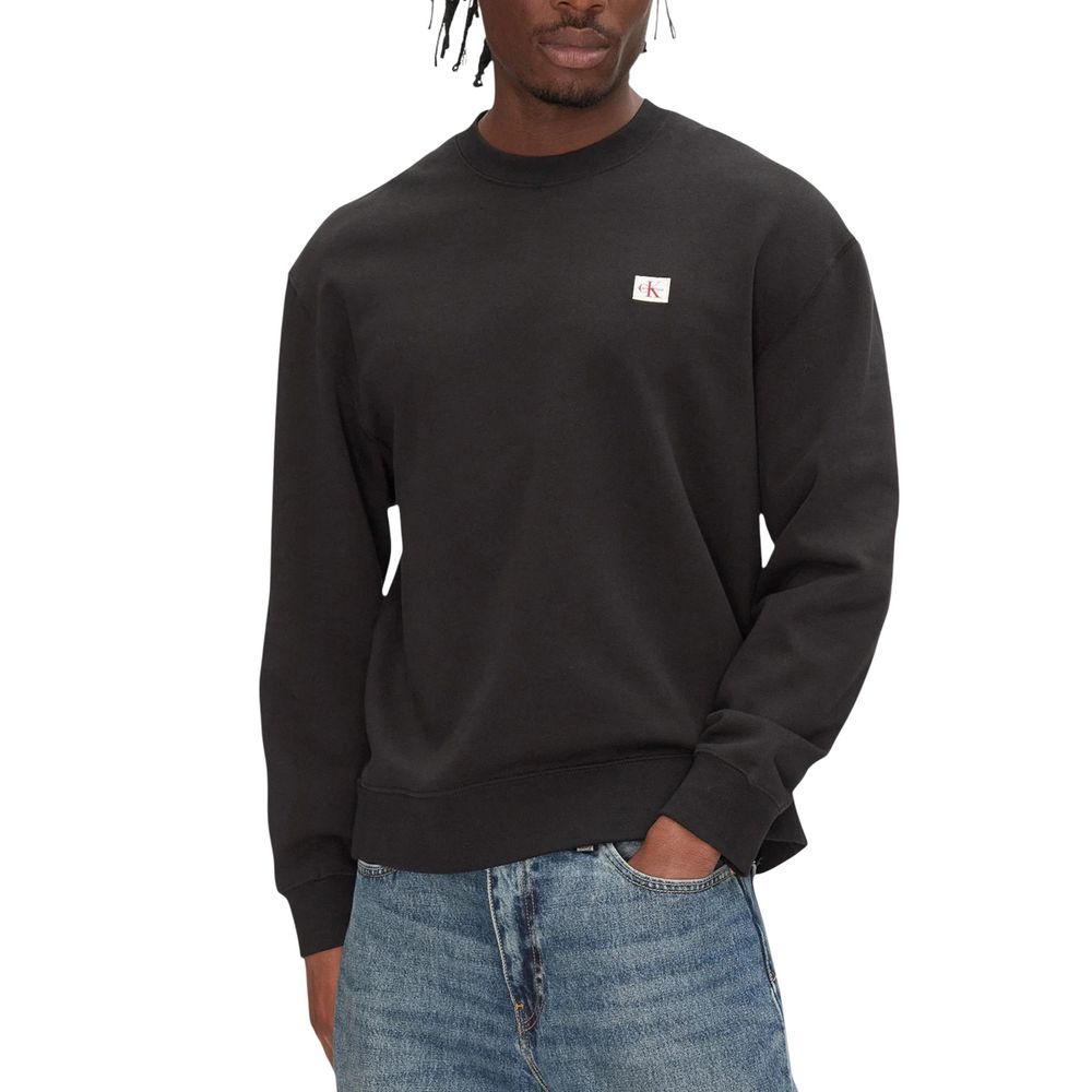 Calvin Klein Jeans Men's Cotton Polyester Activewear Sweatshirt - Black Signature