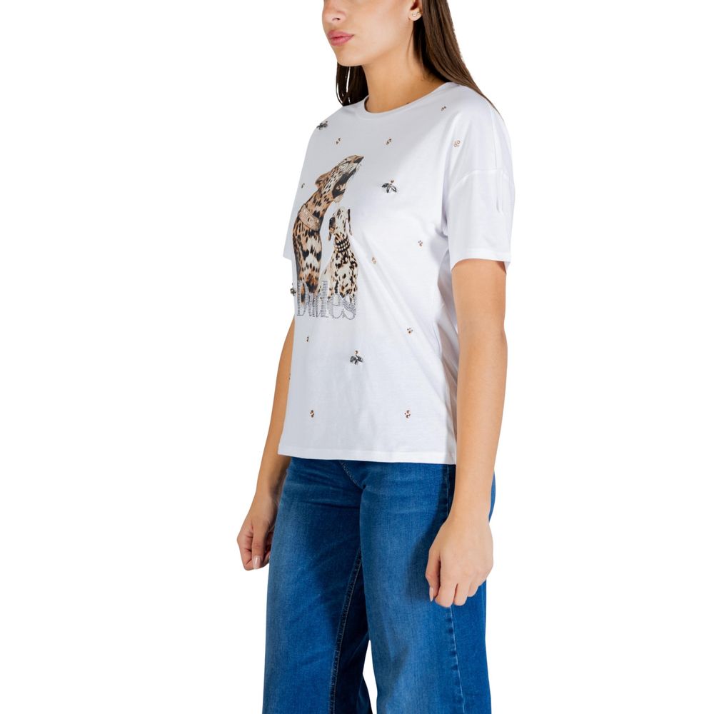 Liu Jo Women's Cotton T-Shirt - White Print