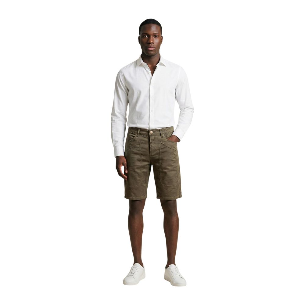 Jeckerson Bicolor Cotton Bermuda Shorts
