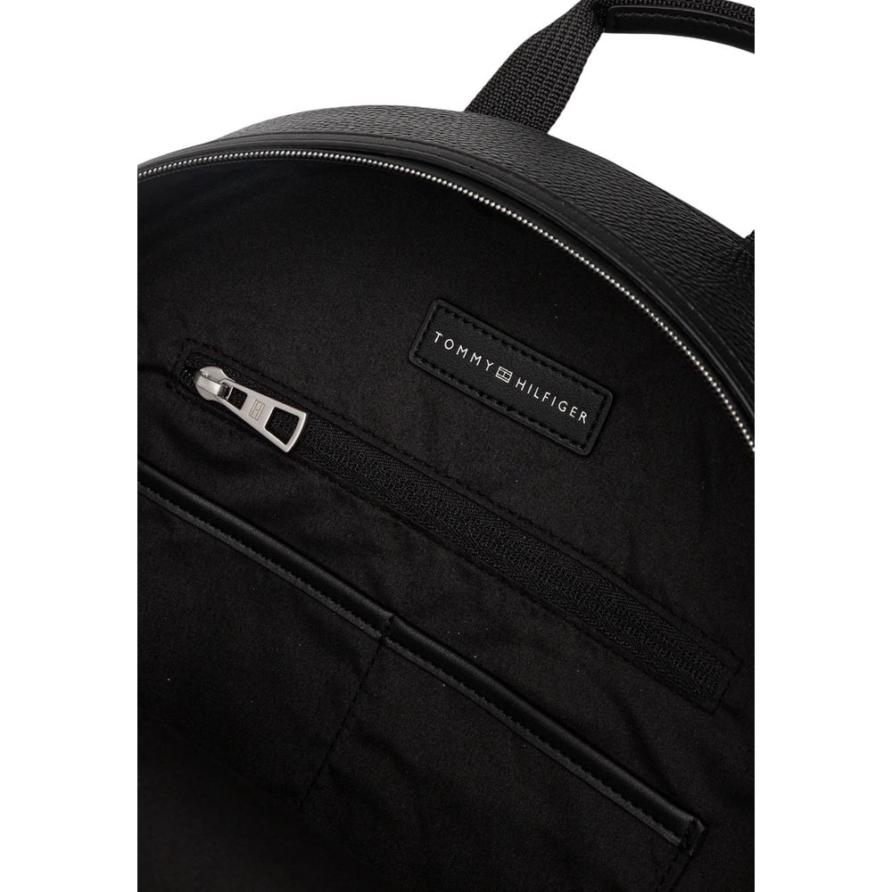 Tommy Hilfiger Polyester Polyurethane & Polyethylene Backpack - Black