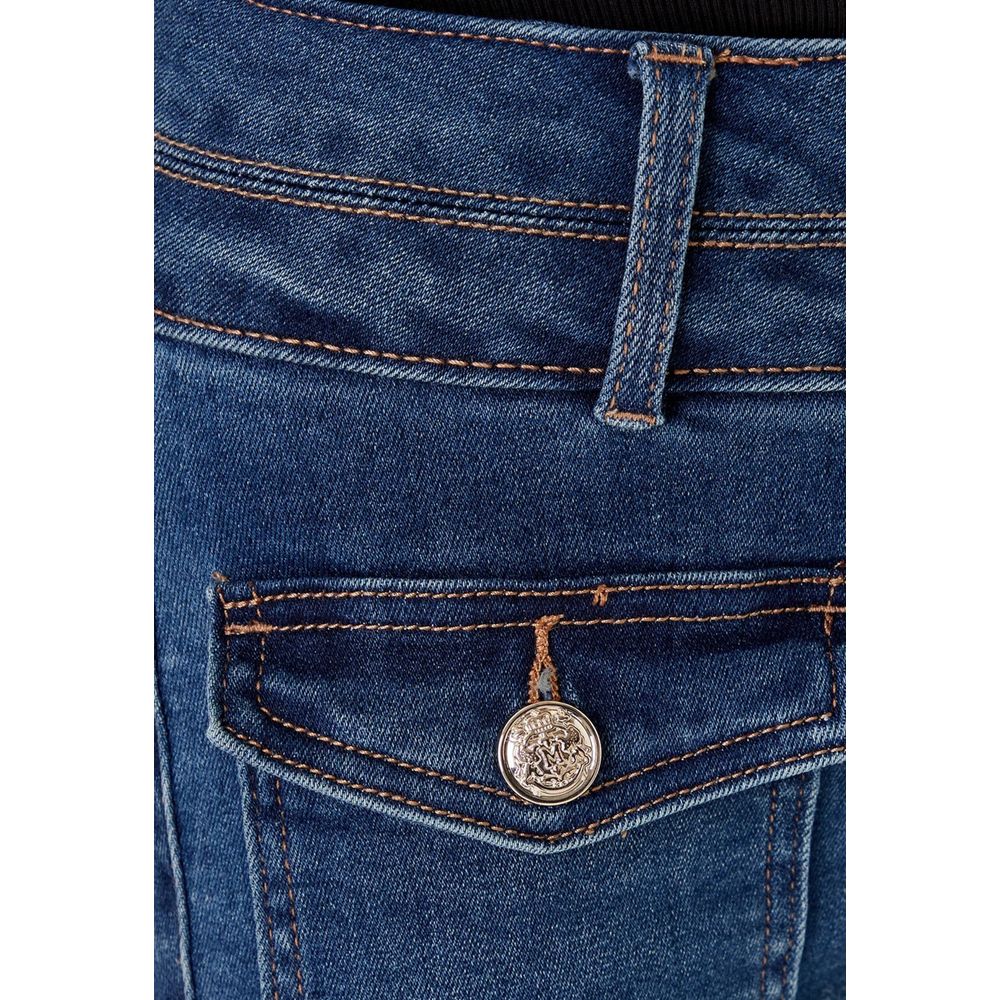 Morgan De Toi Women's Flared Bootcut Stretch Denim Cotton Polyester Jeans - Light Blue