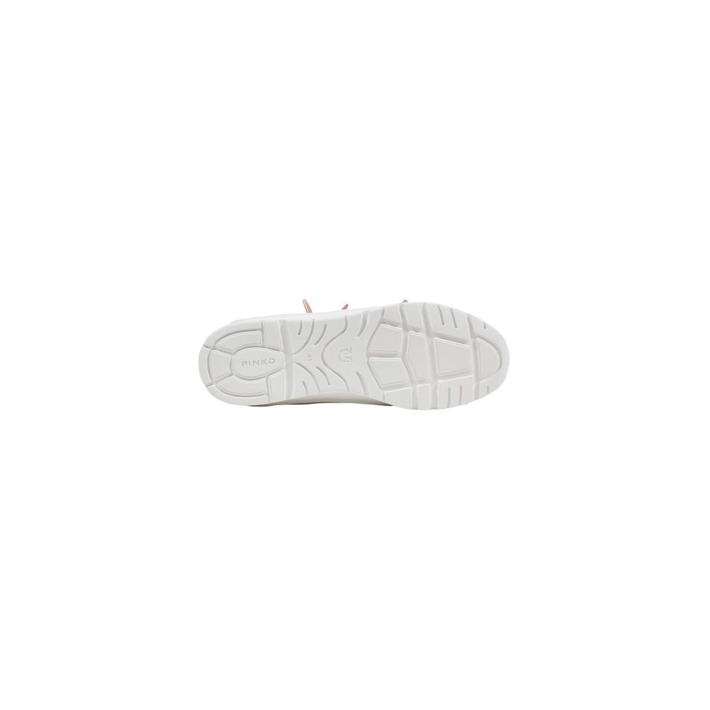 PINKO Women's Casual Polyester Polyurethane Leather Sneakers - White
