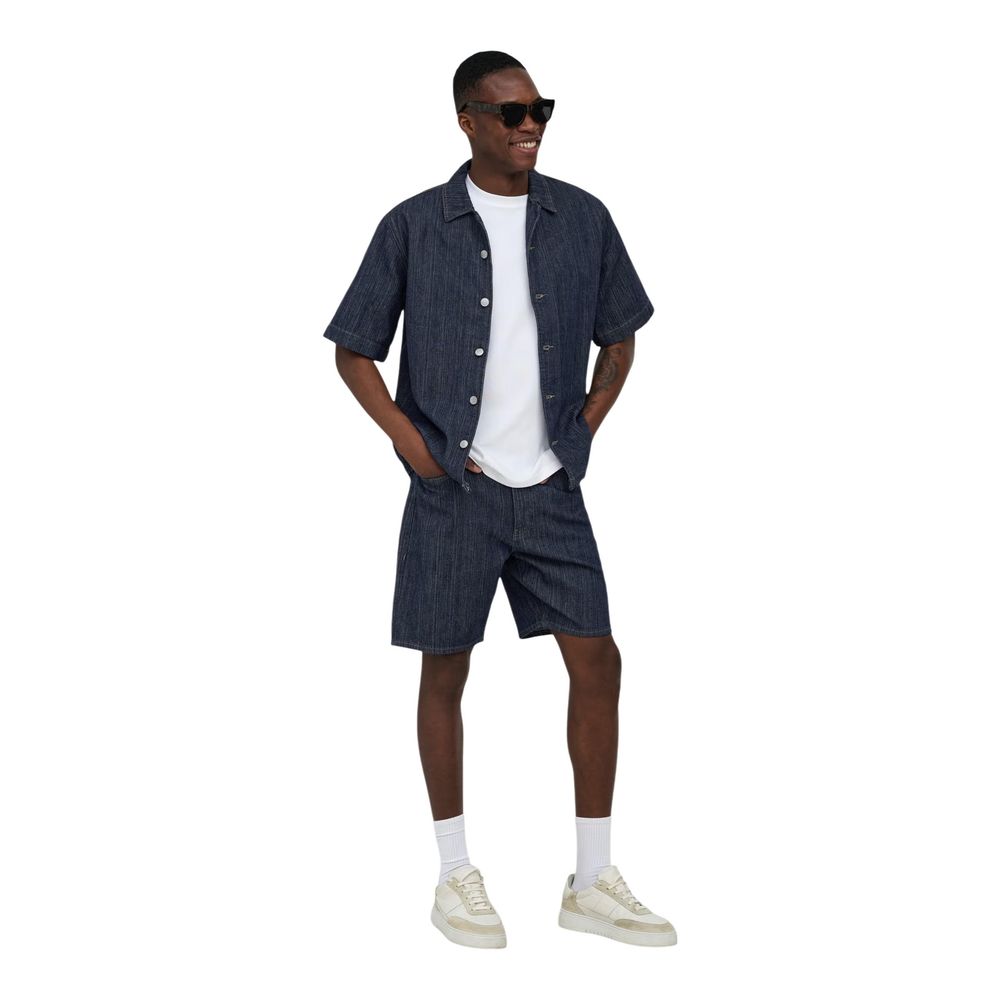 T-Shirt by Only & Sons for men in denim cotton blue features an on trend silhouette, perfectly showcasing a on trend and for an elevated aesthetic.