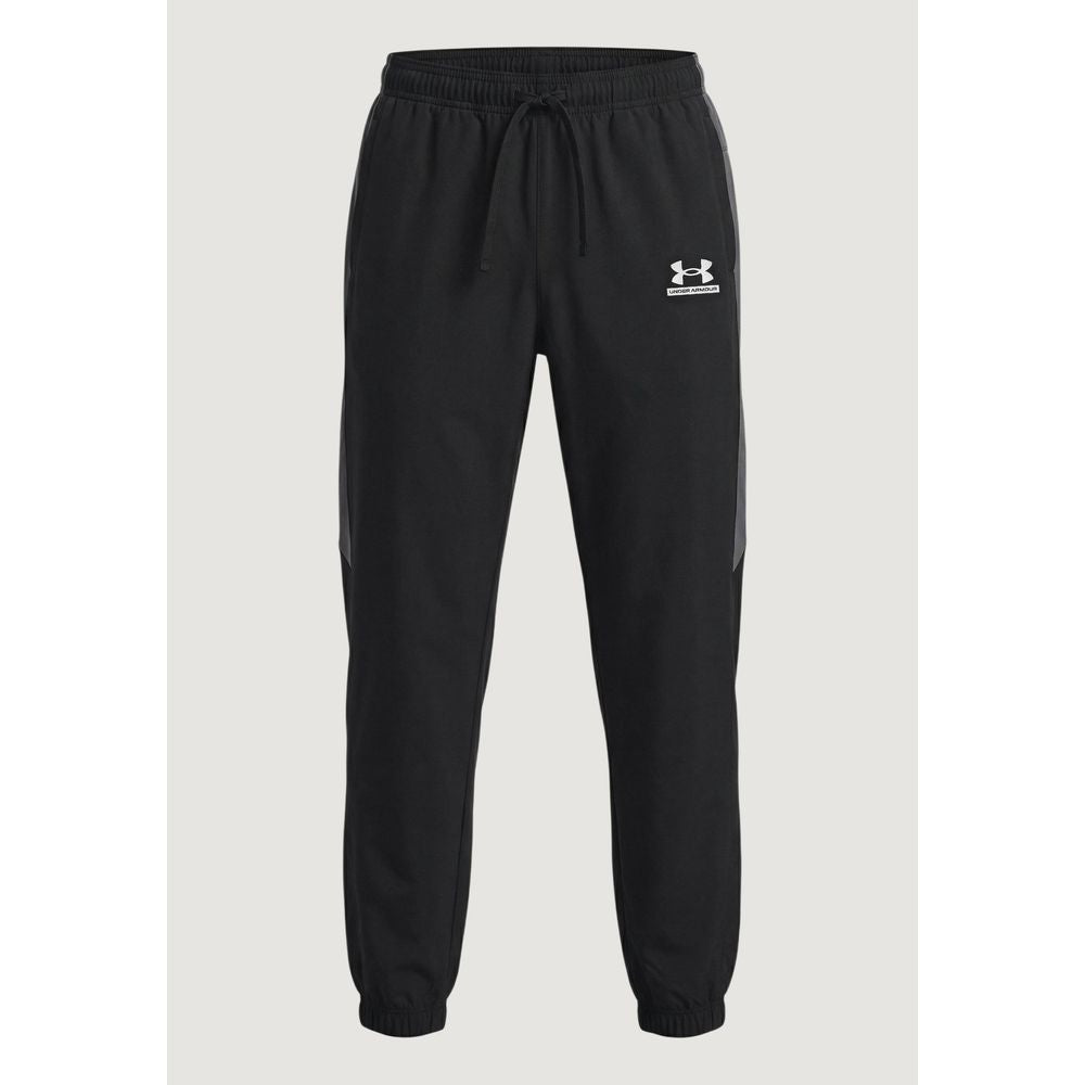 Under Armour Men's Athletic Regular Fit Polyester Joggers - Black White Signature