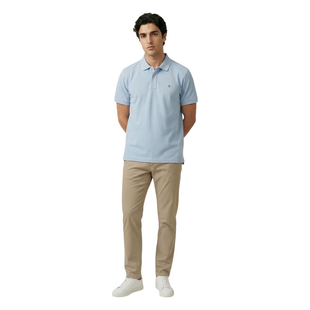 Gant Men's Stretch Cotton Polo Shirt - Blue Signature