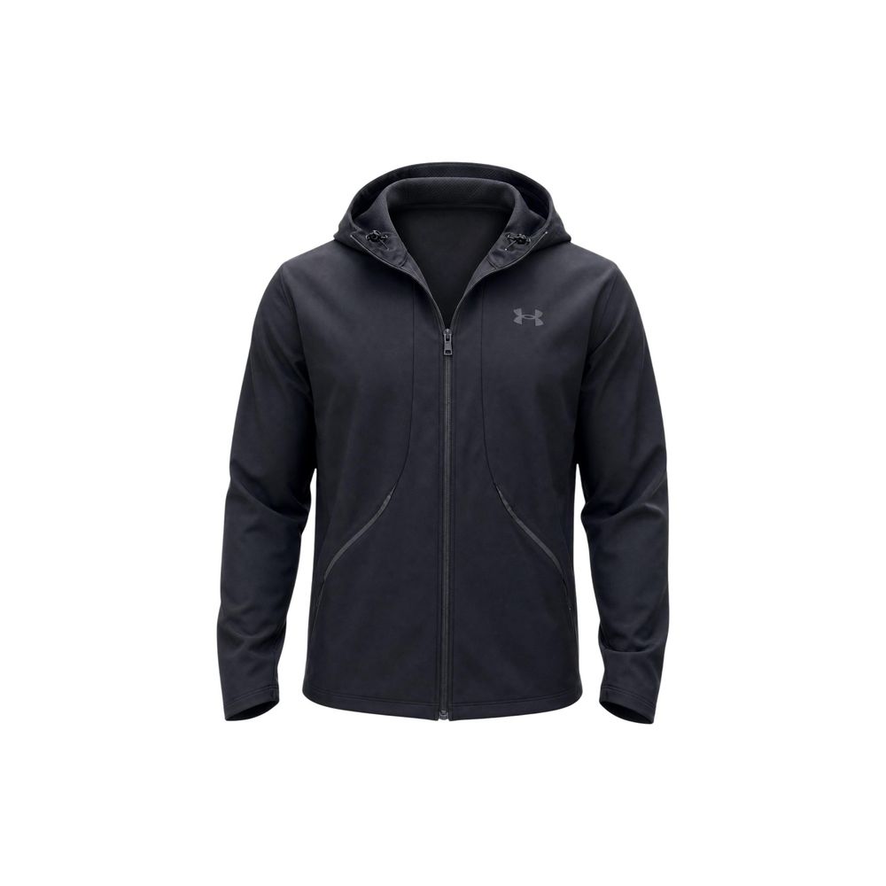 Under Armour Men's Stretch Polyester Sweatshirt Hoodie - Black