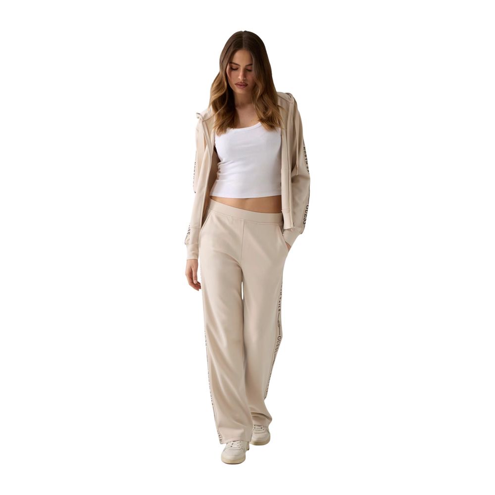 Guess Women's Stretch Polyester & Modal Sweatshirt Hoodie - Beige