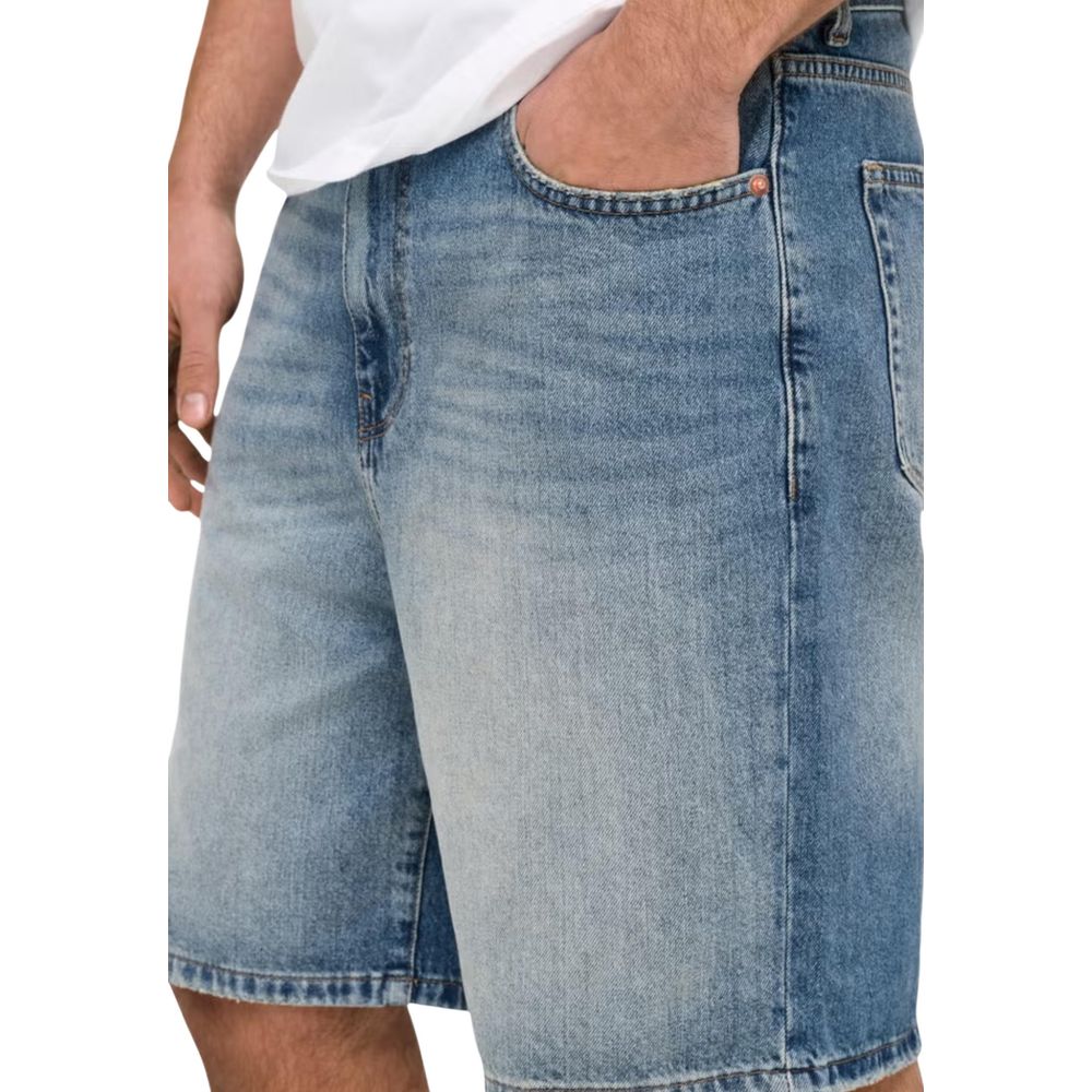 Only & Sons Light Blue Organic Cotton Bermuda Shorts