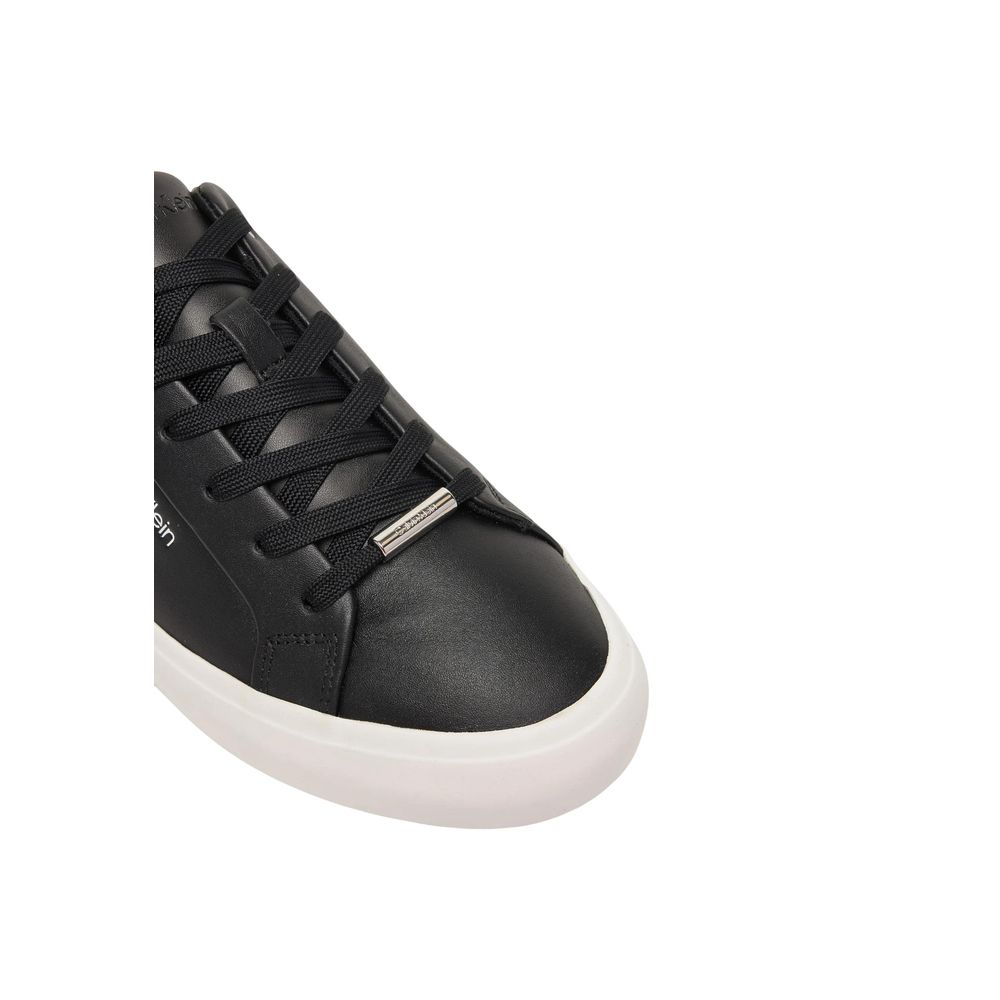 Calvin Klein Black Leather Low Top Sneakers