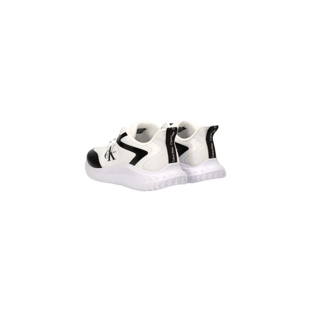 Calvin Klein Jeans Men's Athletic Polyester Sneakers - Black White