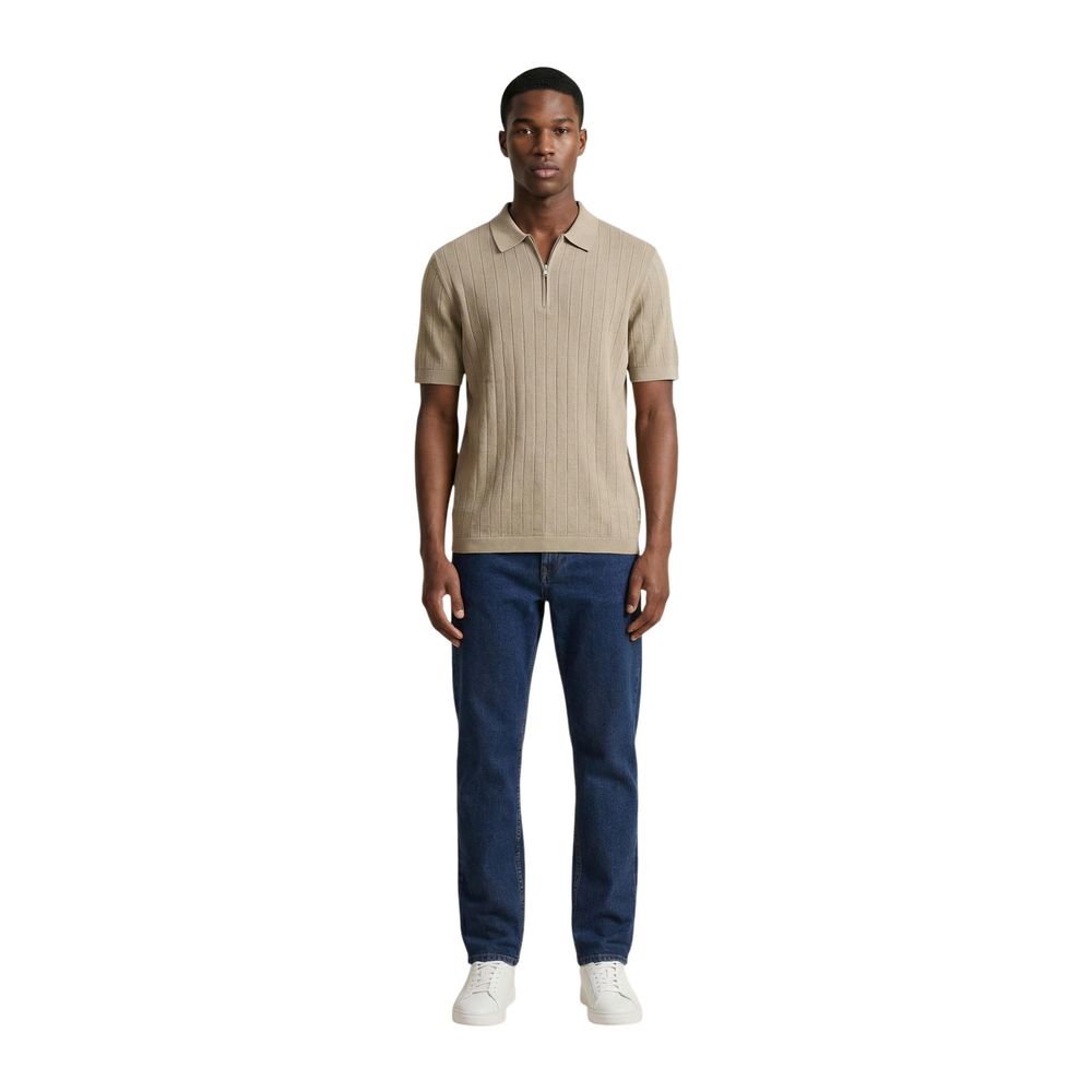 Polo Shirt by Armani Exchange for men in cotton beige showcases a enviable silhouette, featuring a refined and for a enviable finish.