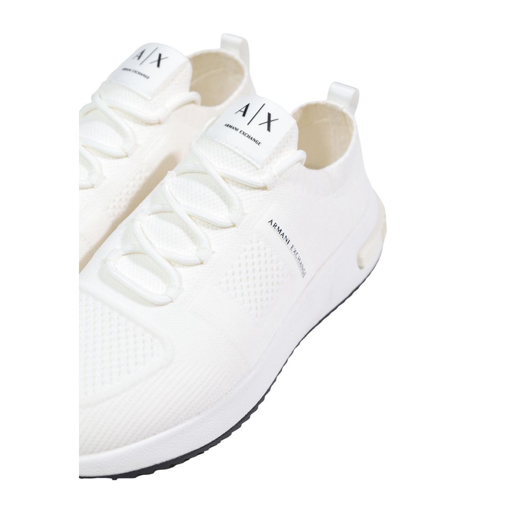 Armani Exchange Crisp Men's Athletic Polyester Sneakers - White