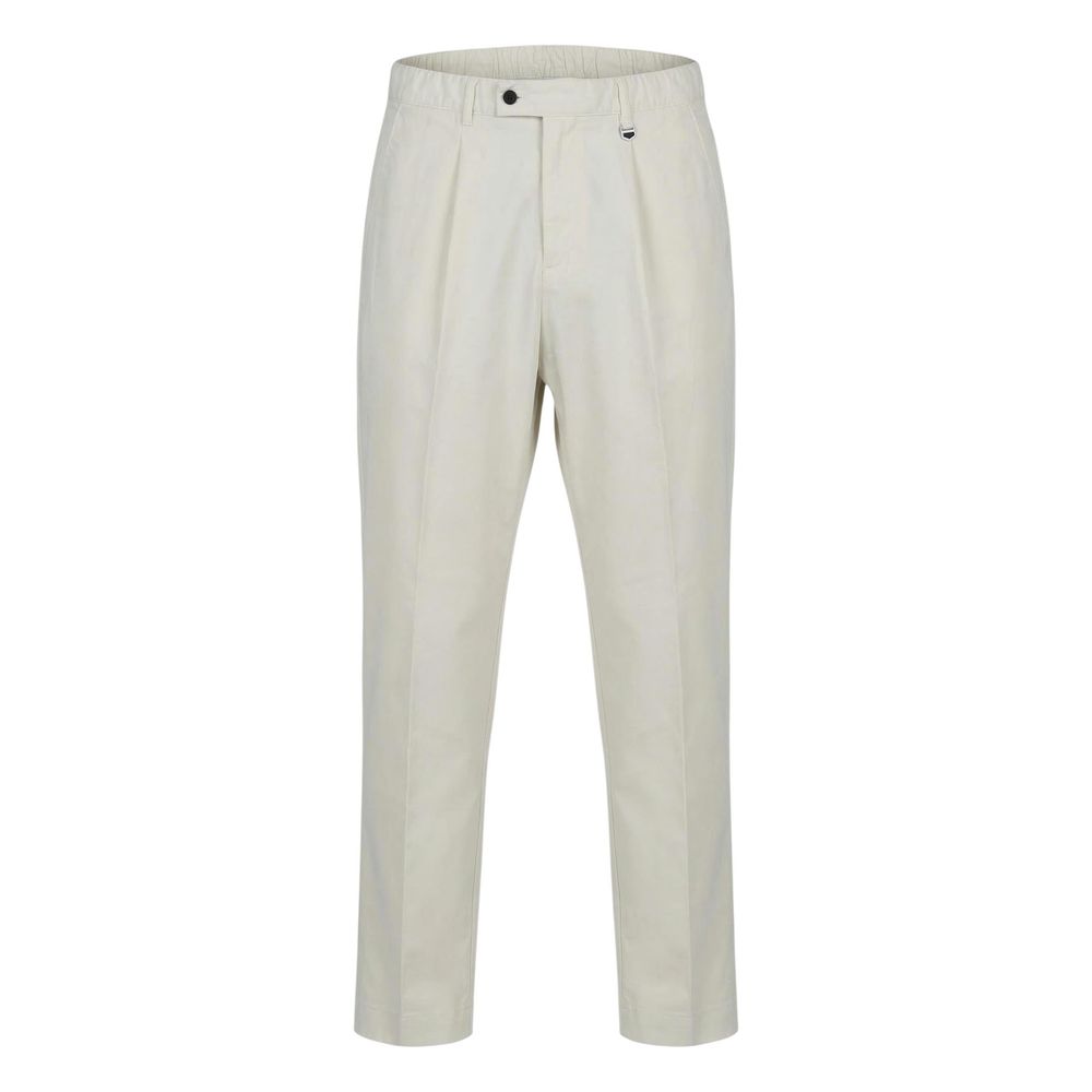 Antony Morato The Blend Men's Regular Fit Stretch Linen & Cotton Trousers - Beige