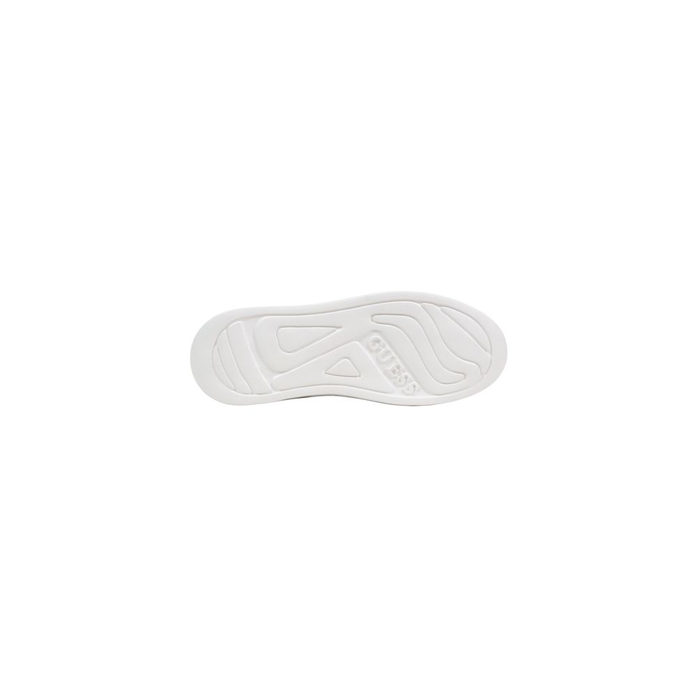 Guess City Women's Low Top Polyester Leather Sneakers - White Signature