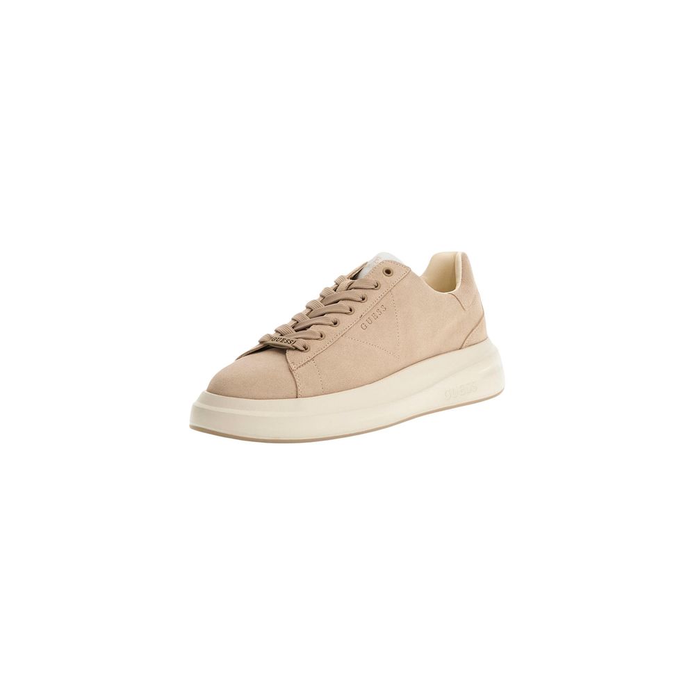 Guess Men's Low Top Suede Leather Sneakers - Beige