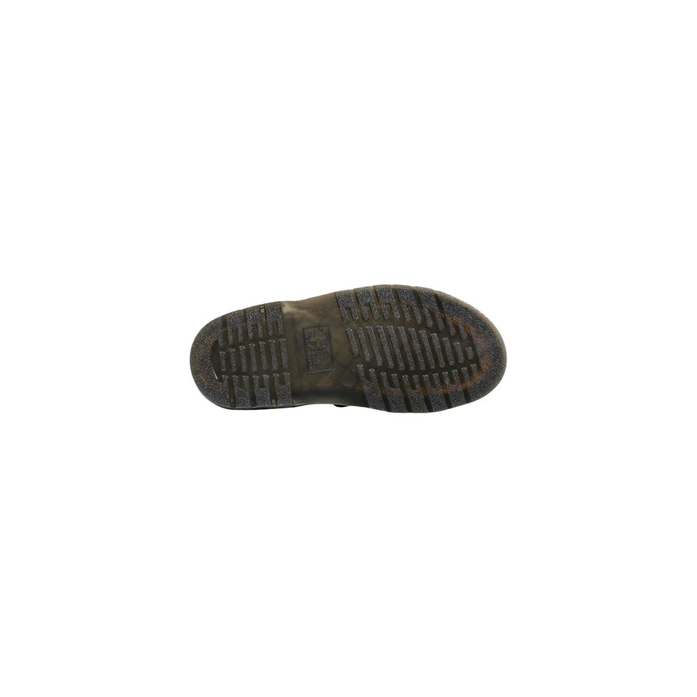 Dr. Martens Women's Leather & Metal Flat Sandals - Black Gold Signature