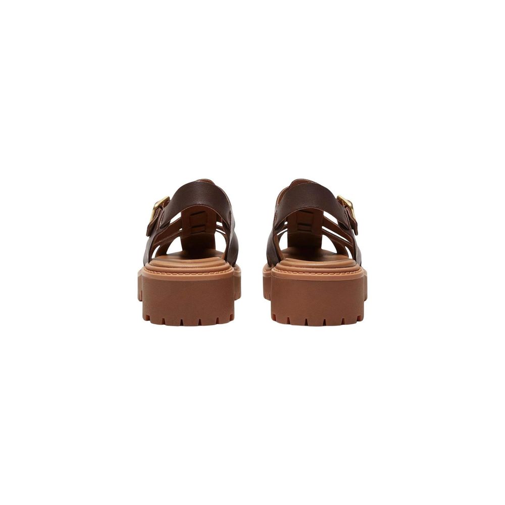 Timberland Women's Leather & Metal Flat Fisherman Sandals - Brown