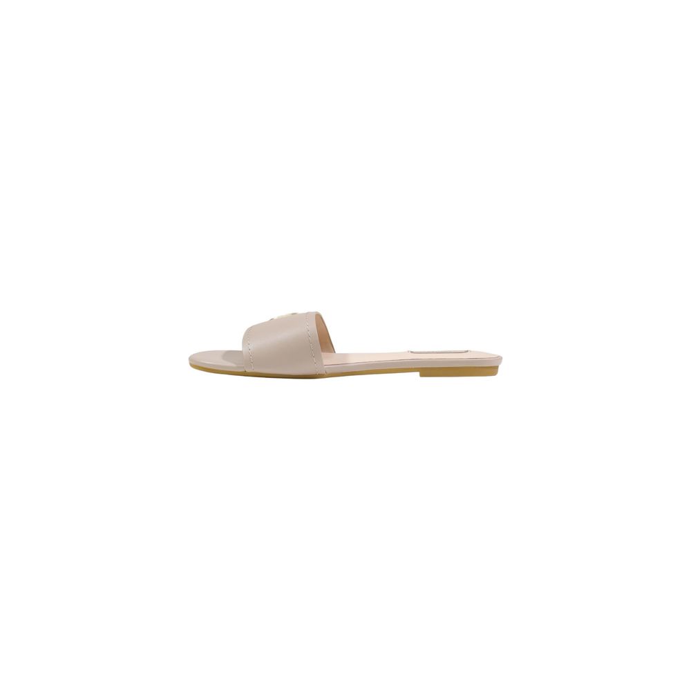 Liu Jo Women's Leather & Metal Flat Sandals - Beige