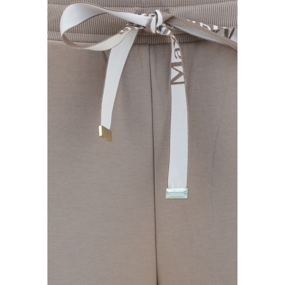 S Max Mara Beige Cotton Casual Pants