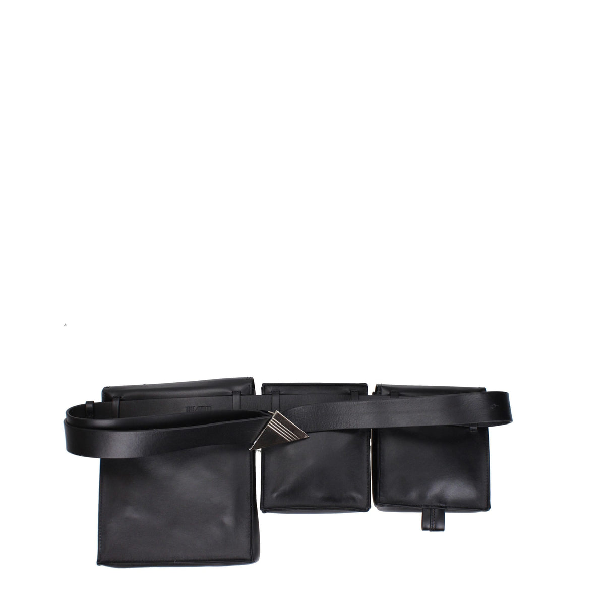 Backpack by The Attico for men in leather black showcases a urban-chic Leather Backpack design, featuring a secure with urban-chic and versatile backpack-strap & adjustable-strap.