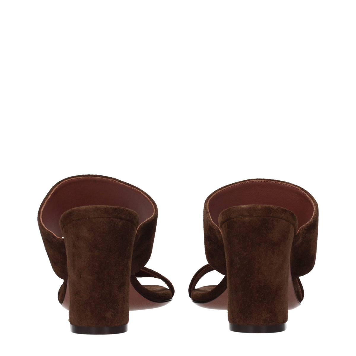 Platform Sandals by Paris Texas for women in suede leather brown features an exquisite silhouette, showcasing the exquisite Women's Suede Leather Platform Sandals with a platform and .