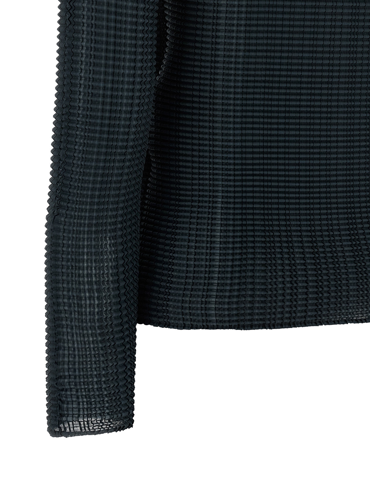 Issey Miyake Blue Polyester Cardigan