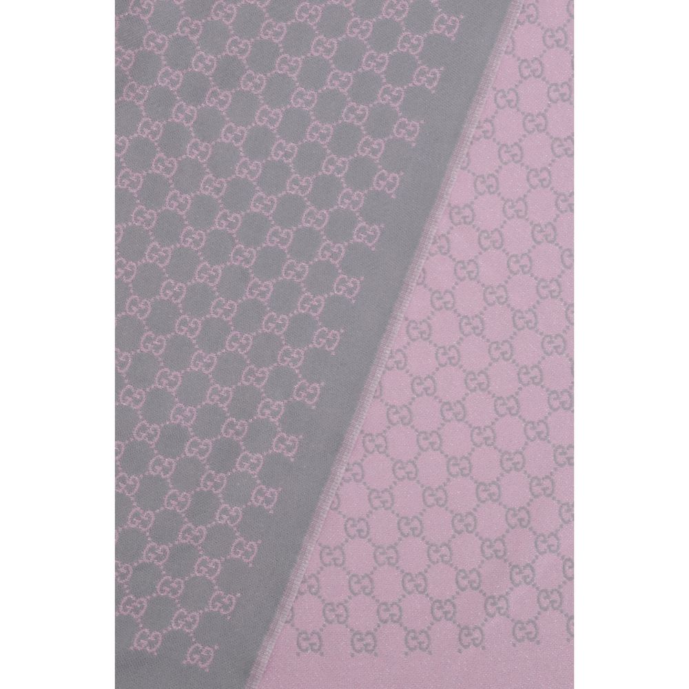 Gucci Gg Merino Wool Fringes Scarf - Multicolor Monogram