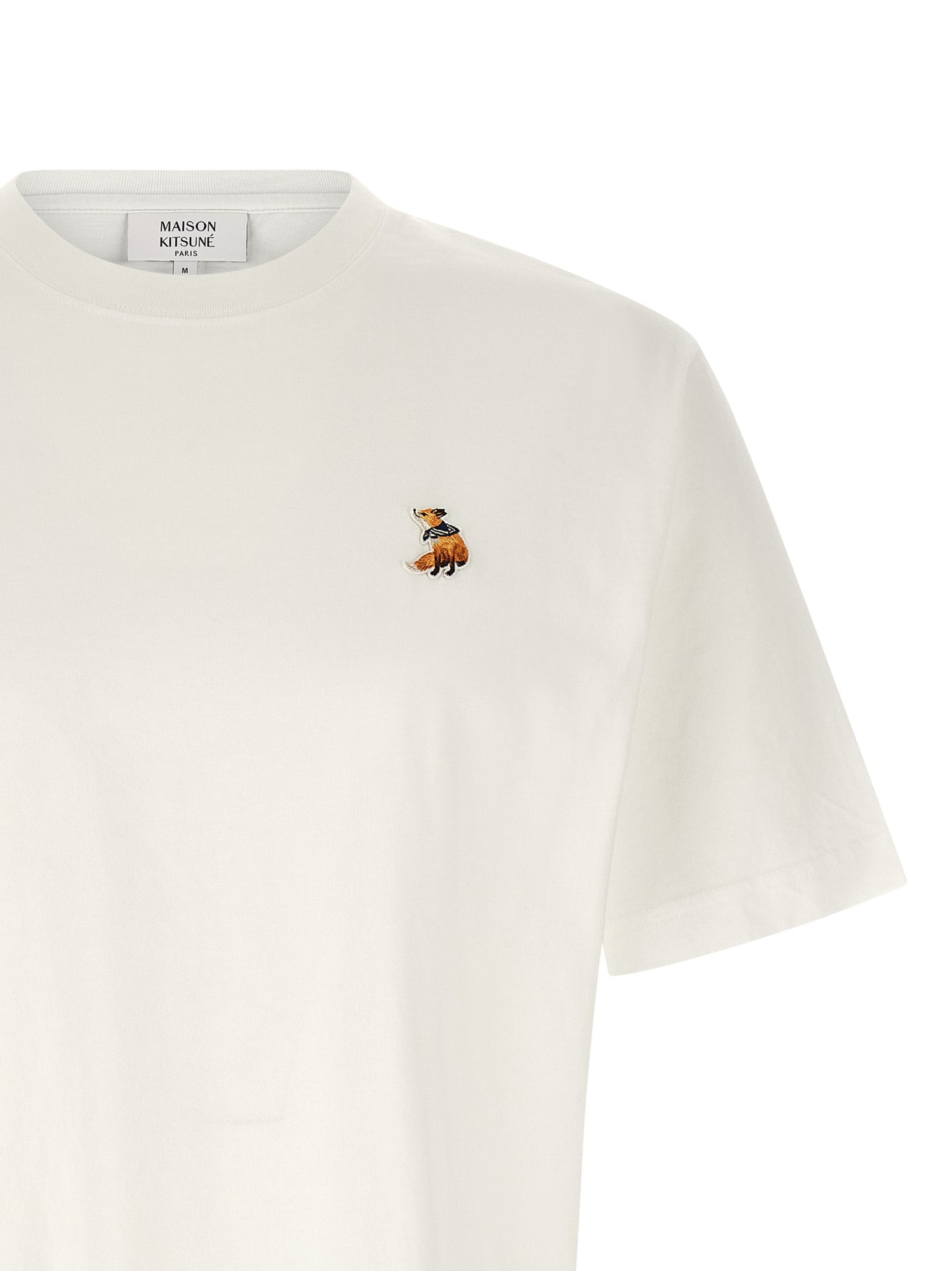 Maison Kitsuné White Organic Cotton T-Shirt