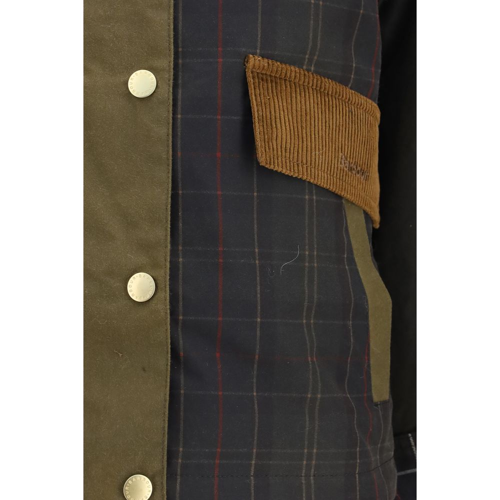 Barbour Women's Blouson Cotton Windbreaker Jacket - Brown Tartan Signature