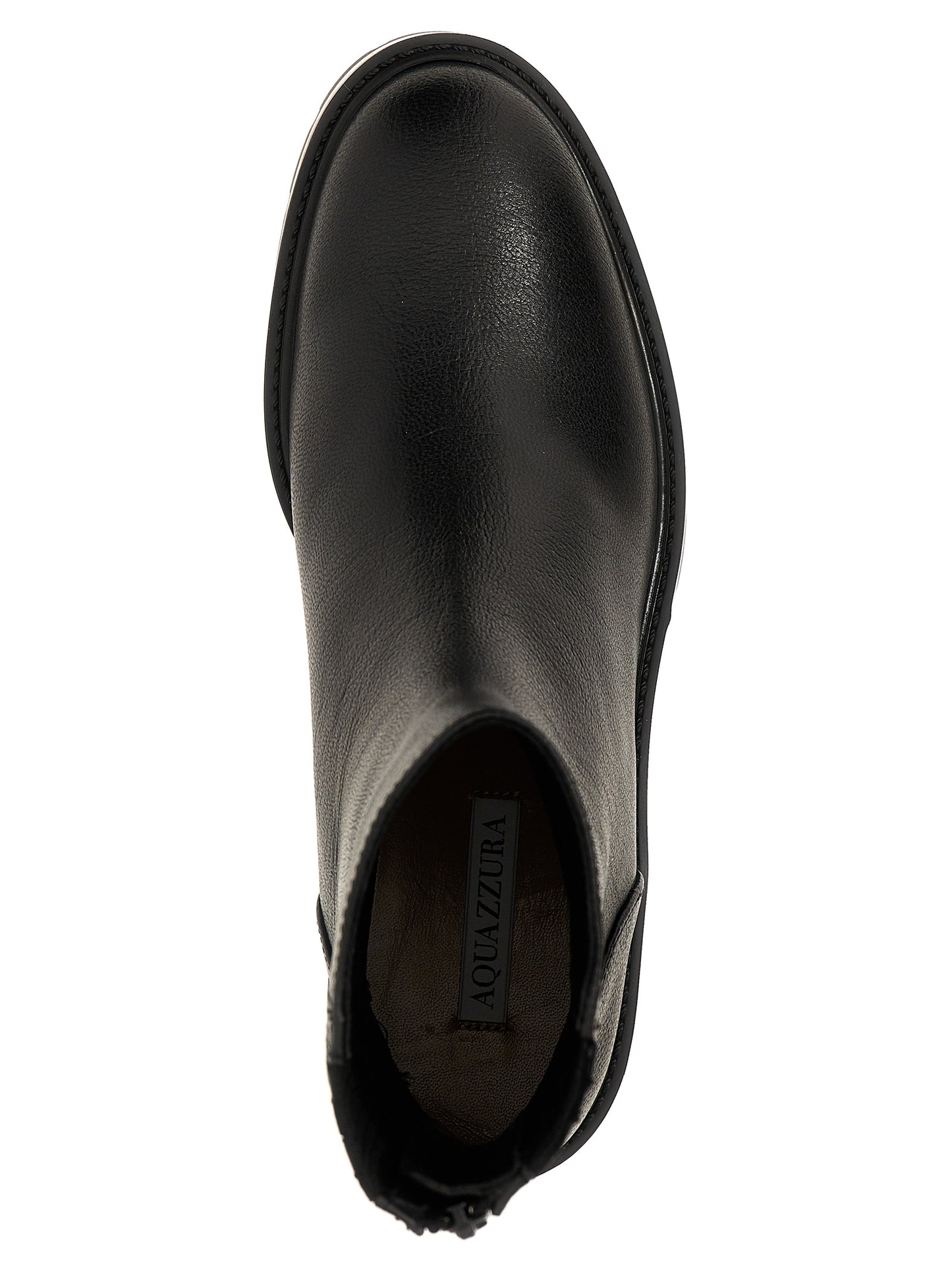 Aquazzura Black Calfskin Ankle Boots