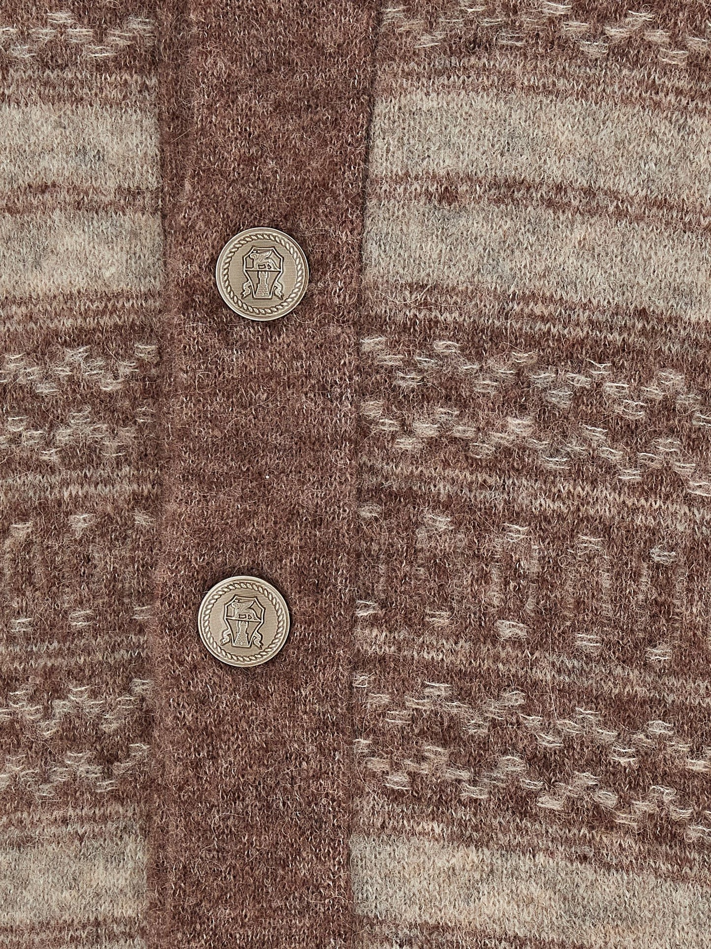 Brunello Cucinelli Brown Alpaca Leather Cardigan