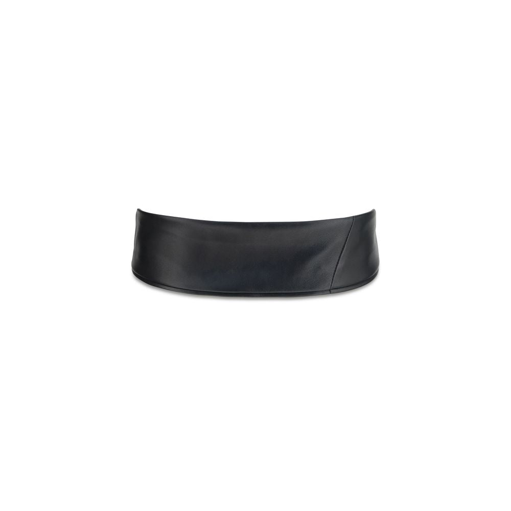 Jacquemus Bos Taurus Calf Leather Belt - Black Signature