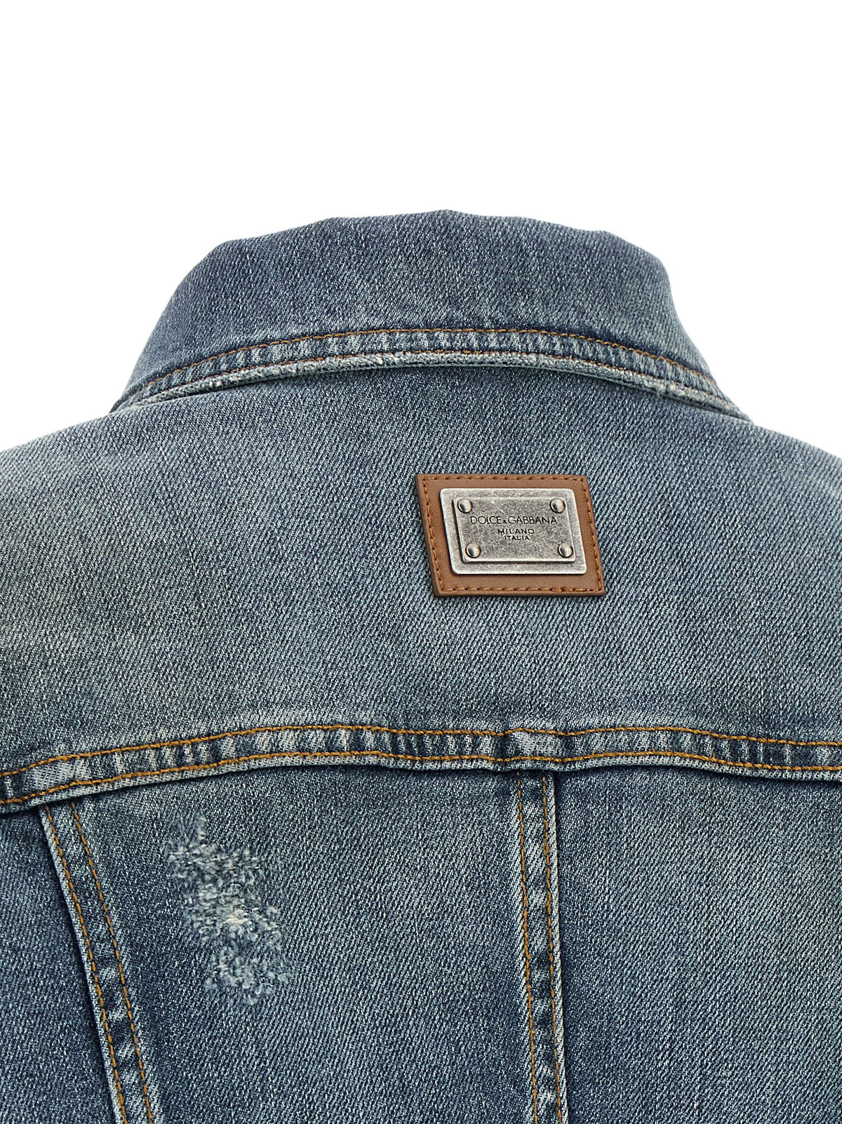 Dolce & Gabbana Blue Cotton Denim Jacket