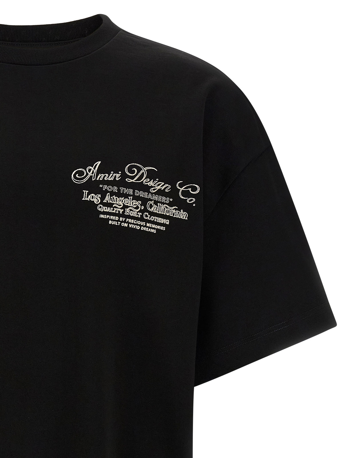 Amiri Men's Relaxed Fit Oversized Short-Sleeve Crew Neck Cotton T-Shirt - Black