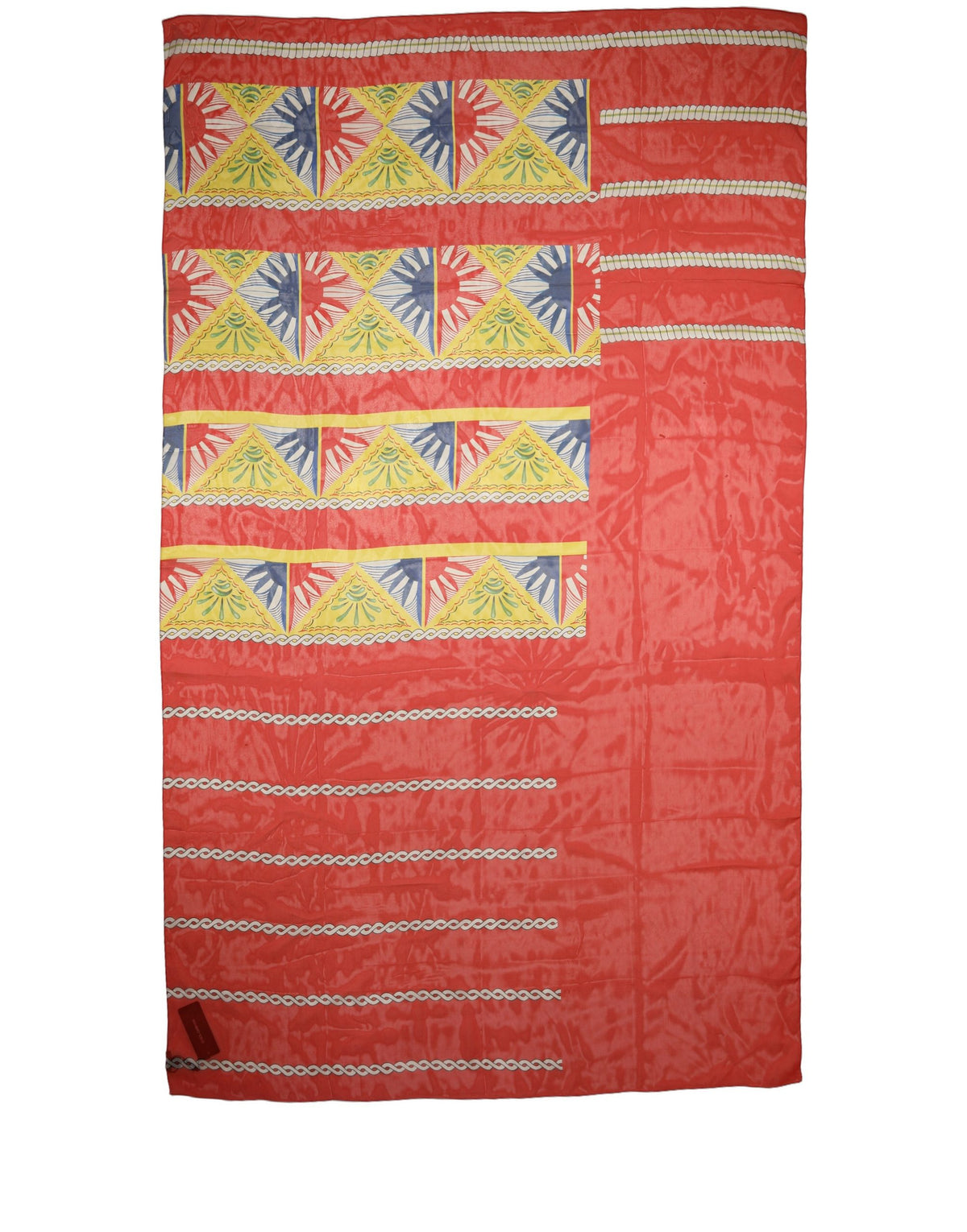 Dolce & Gabbana Multicolor Silk Printed Shawl Stole Scarf