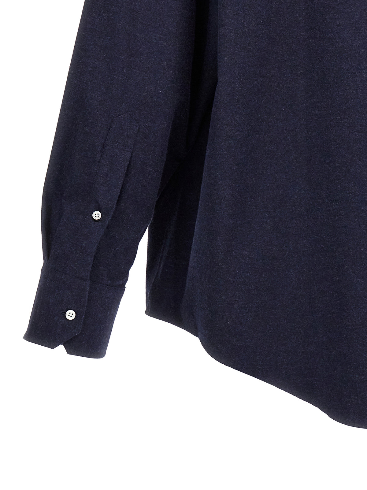 Thom Browne Men's Cotton Flannel Shirt - Blue