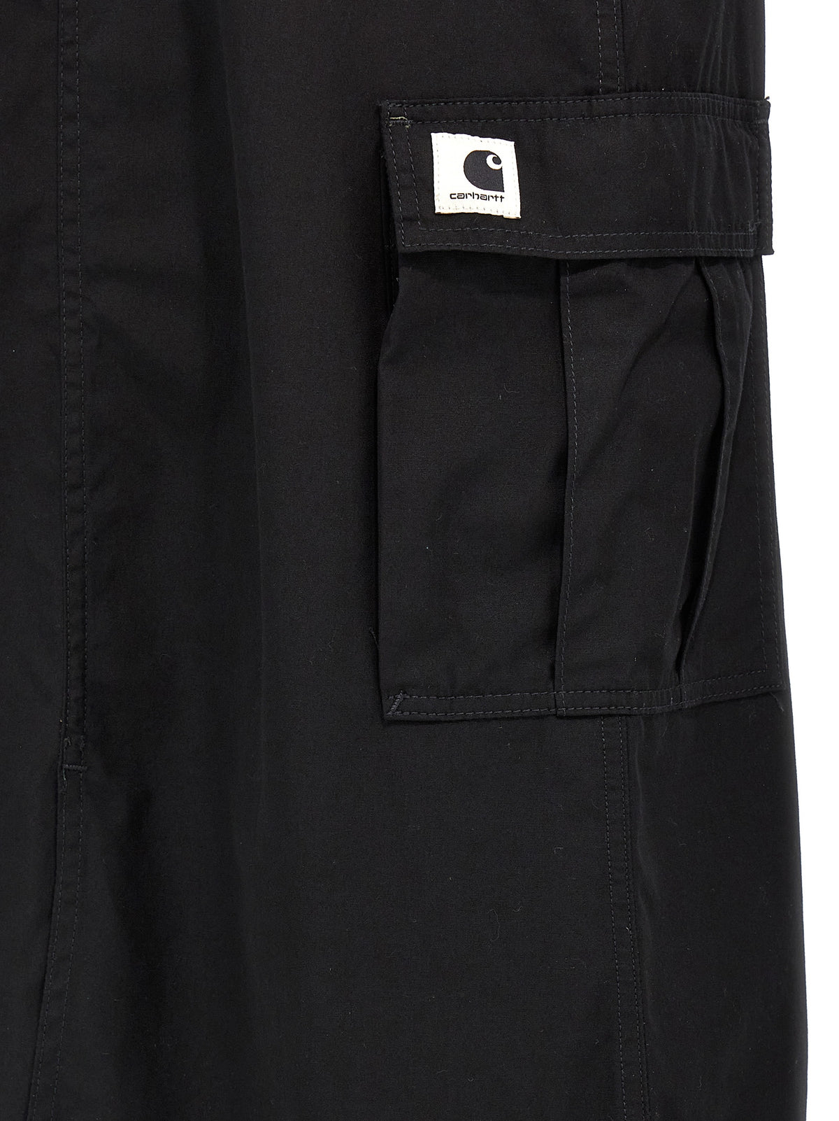 Carhartt Wip Women's Flared Cotton Midi Skirt - Black