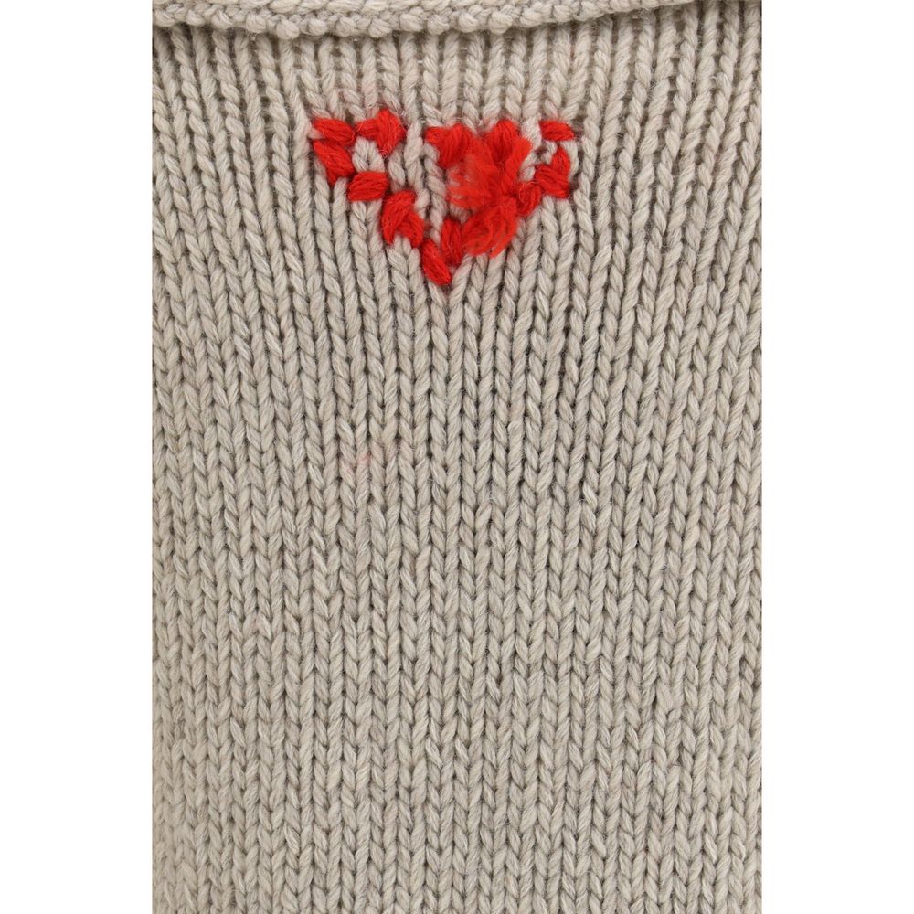 Prada Women's Regular Fit Wool Cardigan - Gray