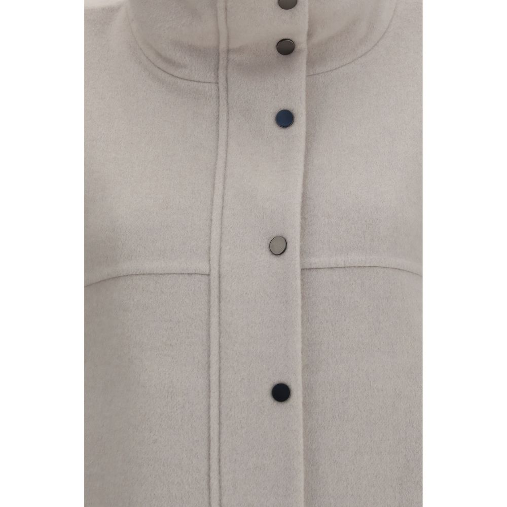 Brunello Cucinelli Women's Cashmere & Virgin Wool Overcoat - White