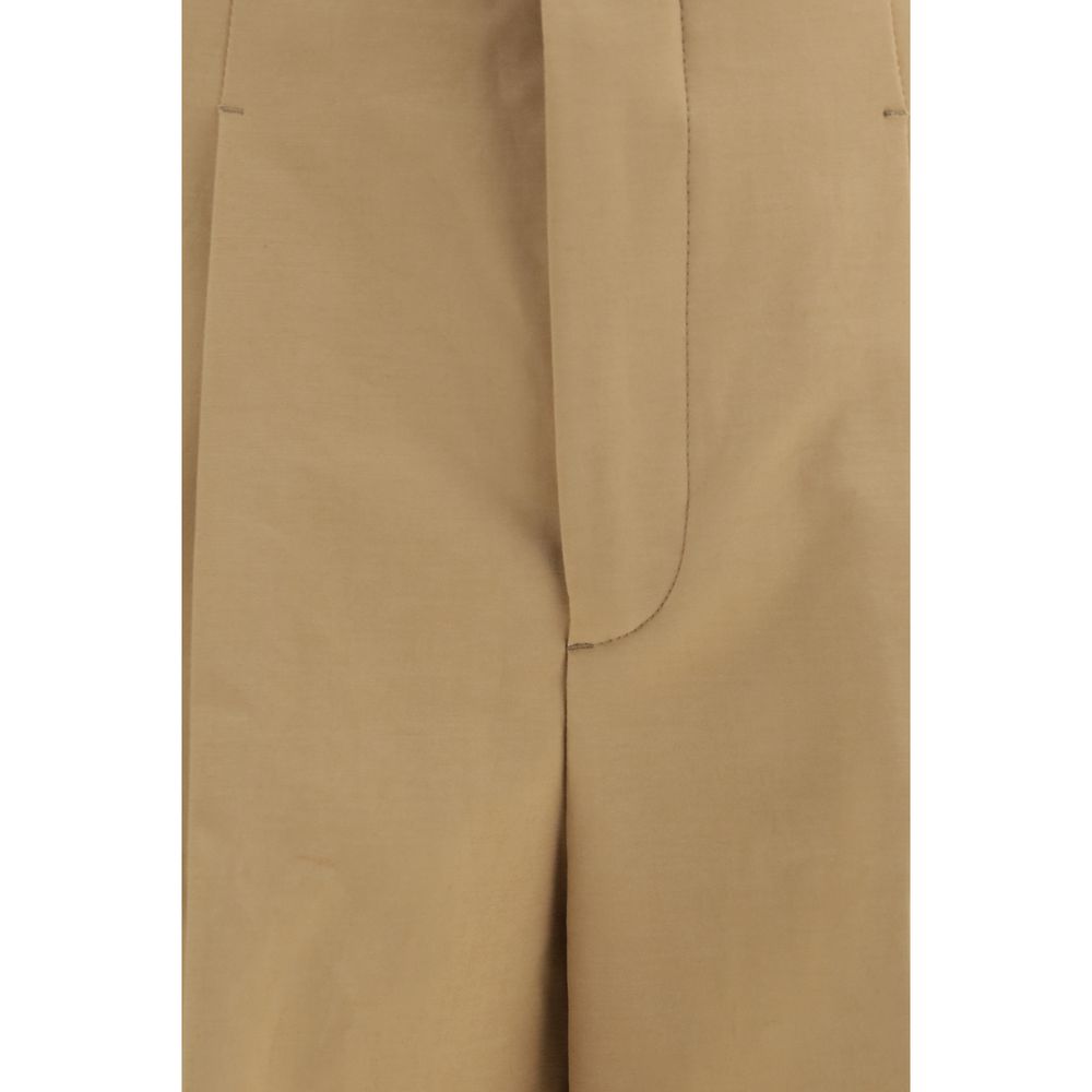 Casual Pants by Umit Benan for men in stretch cotton beige features a refined silhouette with a refined straight & regular-fit, defined by a and a refined long for a refined finish.