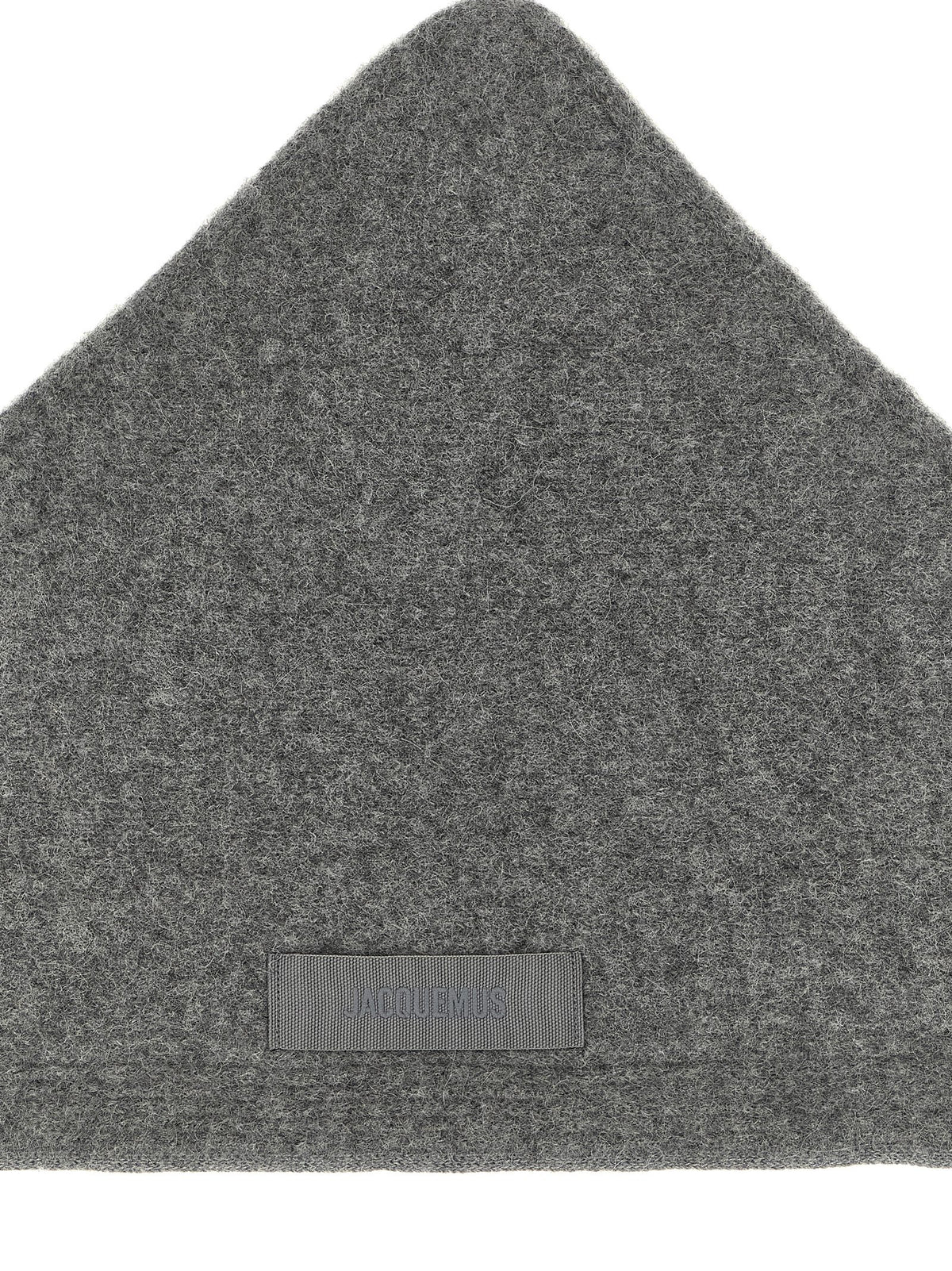 Jacquemus Gray Wool Scarf