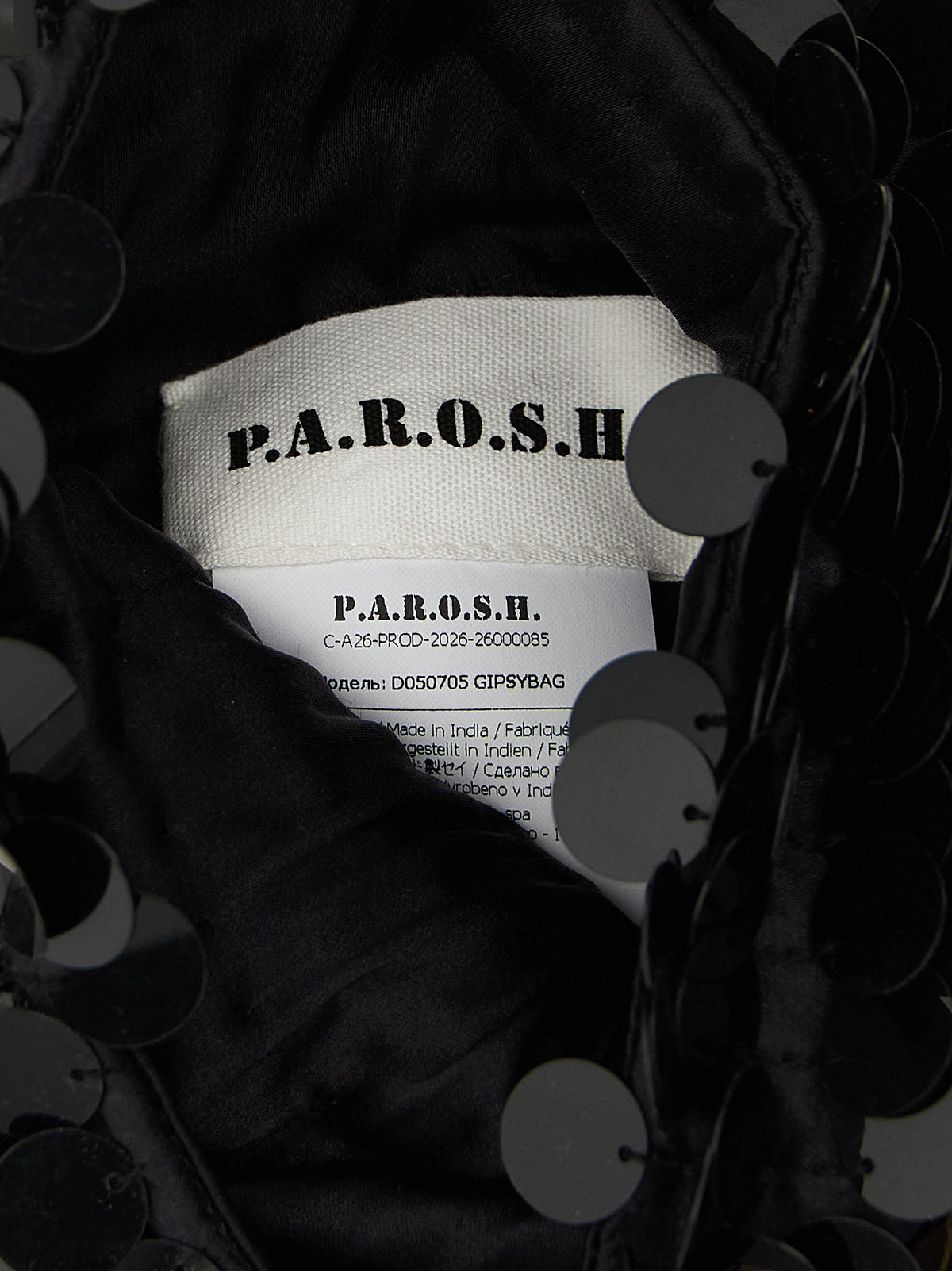 P.A.R.O.S.H. Black Polyamide Shoulder Bag